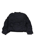 Who Decides War draped bomber jacket