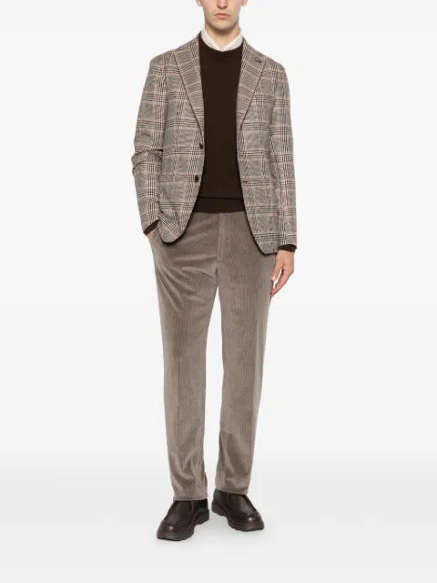Tagliatore check-pattern notched-lapel blazer