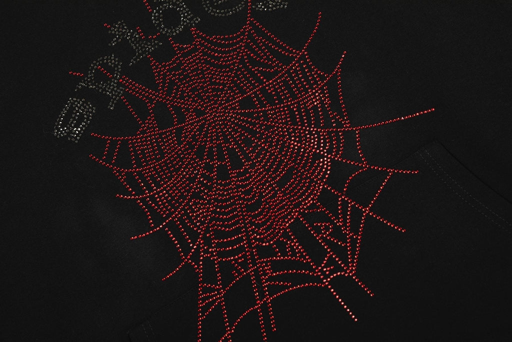 Sp5der Spider Web Graphic Hoodie & Sweatpants Set